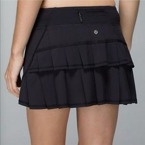 Lululemon Pace Setter Pleated Skirt Black